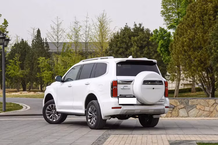 Nhìn từ bên hông, hình dáng tổng thể của chiếc Tank 500 Hi4-T tại Trung Quốc đầy đặn và khỏe khoắn, các cửa sổ bên được viền trang trí màu bạc. Tuy không có nhiều đường nét trang trí nhưng chiều cao thân xe cao cùng bộ mâm kích thước lớn với các nan dày đặc mang đến cho xe cảm giác mạnh mẽ.