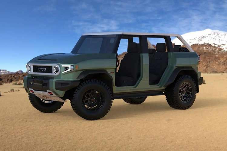 Điều này cũng lý giải tại sao hai mẫu xe này có sự tương đồng khá lớn về kiểu dáng, dù cho Land Cruiser “mini” được dự đoán có kích thước nhỏ hơn nhiều so với FJ Cruiser.