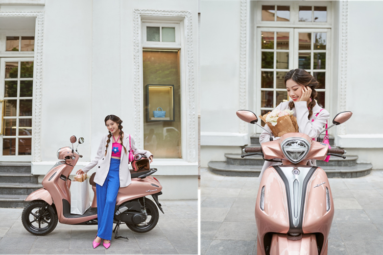 Yamaha Grande Hybrid do dang cap mau Linh-Anh len do chuan Insta-girl-Hinh-4