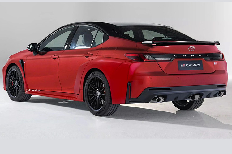 Về mặt thiết kế, chỉ cần nhìn vào hai mẫu GR Corolla/Yaris là có thể mường tượng ra được ngoại hình của Toyota GR Camry 2024 mới.