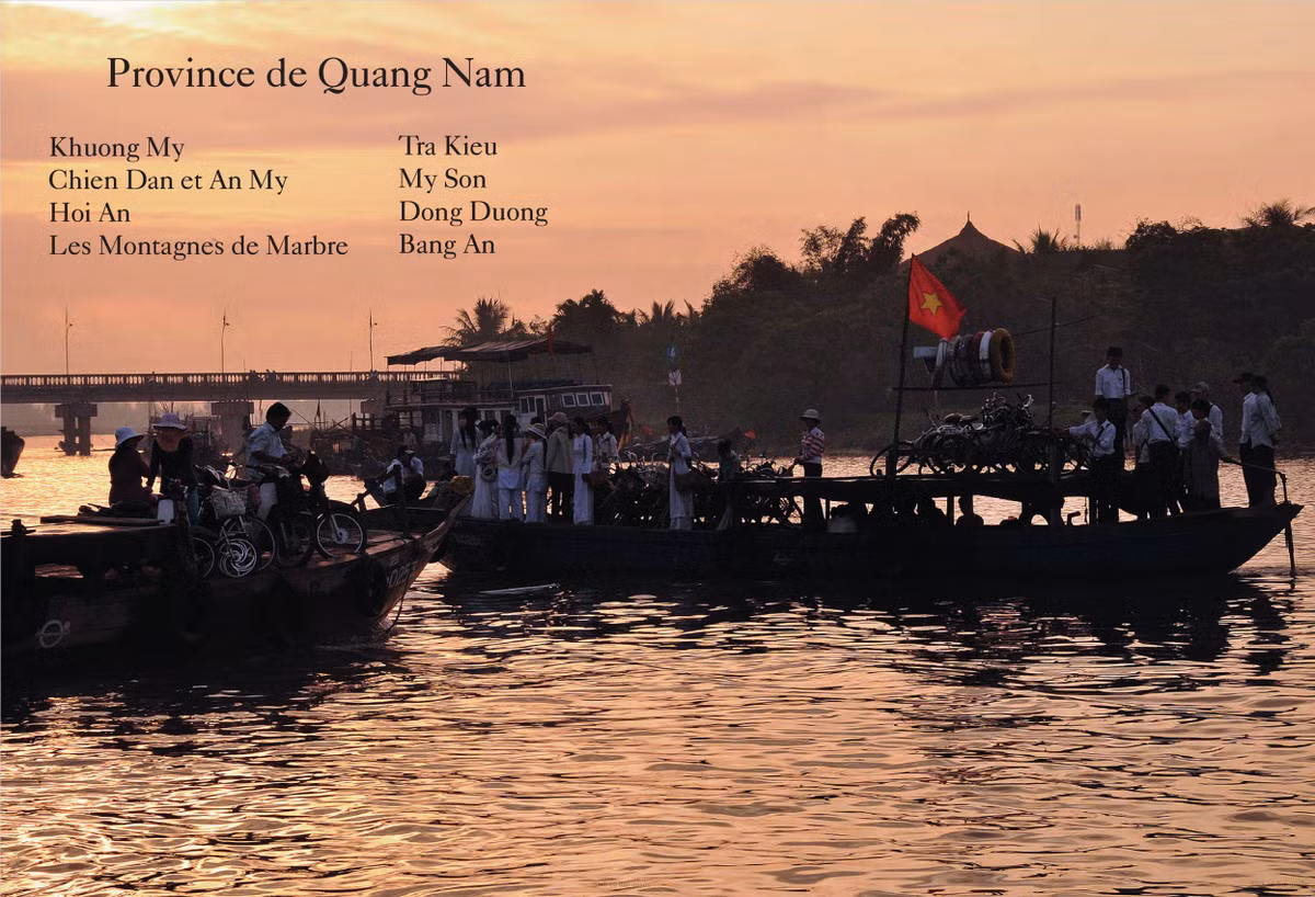 Sông Thu Bồn ở Hội An, Quảng Nam. Ảnh: Books.google.com.vn.