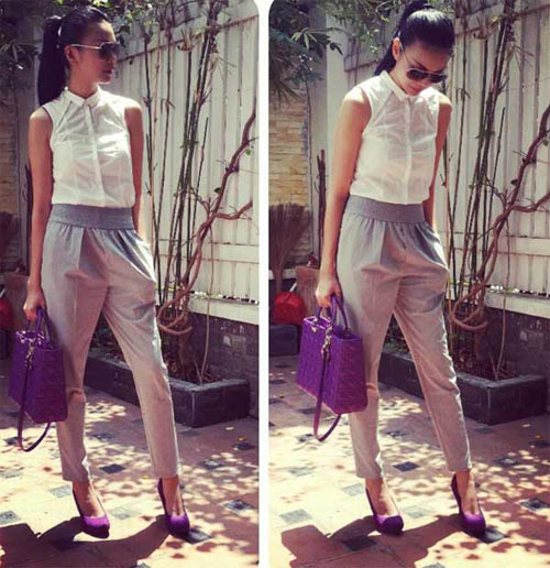 Quần âu lửng mix cùng áo sơ mi sẽ đem đến phong cách thanh lịch trong khi kết hợp cùng áo phông sẽ cho bạn hình ảnh trẻ trung và năng động.