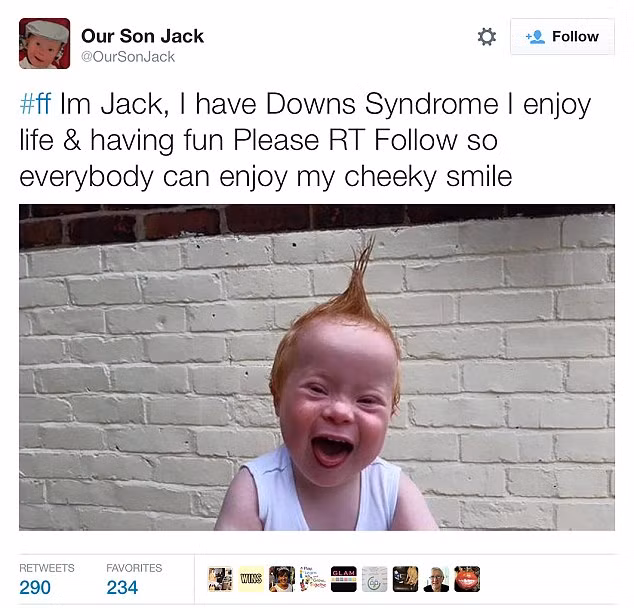 Trên các tài khoản cá nhân Twitter và Facebook của mình có nick name và Son Jack, nhiều bức ảnh về cuộc sống thường ngày của bé đã được bố mẹ chụp lại và đăng tải.