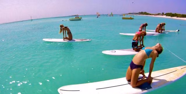 Hít thở không khí trong lành, tắm nắng, thưởng ngoạn khung cảnh thiên nhiên, những yếu tố hấp dẫn này giúp SUP Yoga đánh bại tất cả các phòng Gym hay lớp tập Yoga trong nhà.