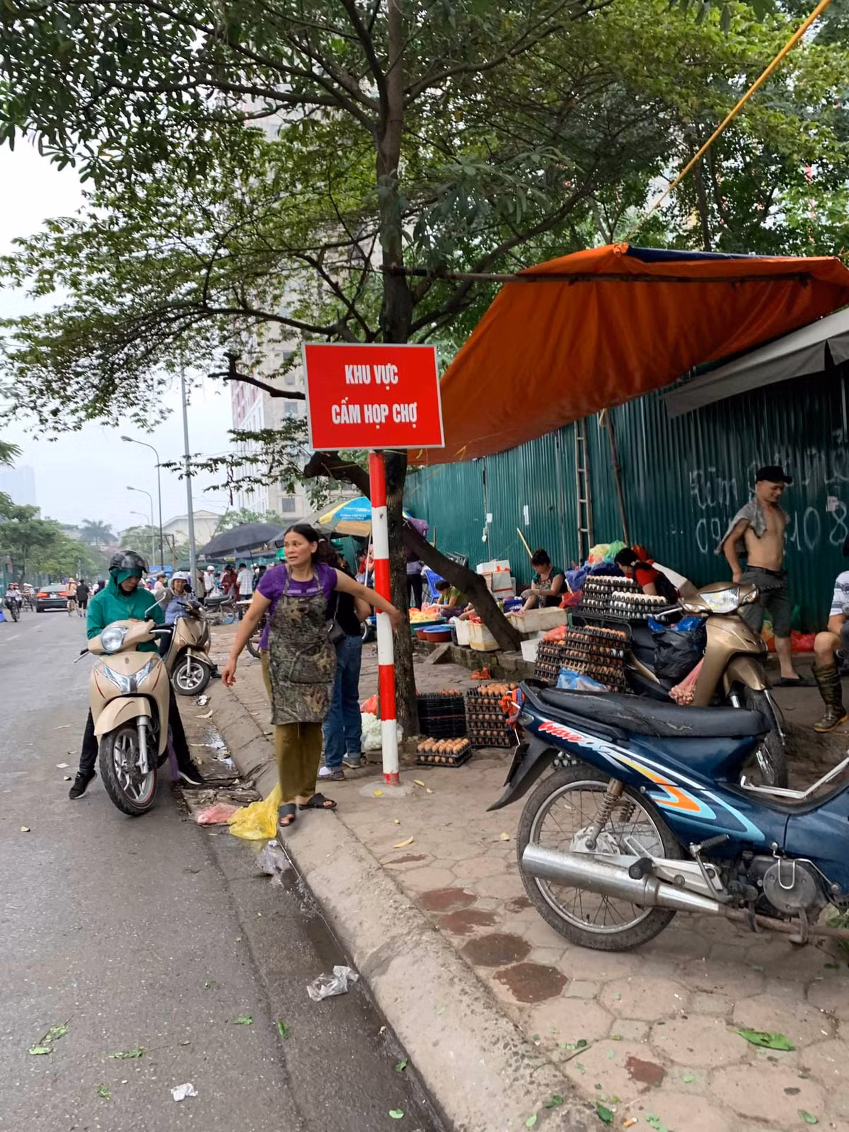 Người dân địa bàn đang mong chờ những động thái tích cực "quyết tâm" xóa bỏ chợ tạm, không phép từ phía Chủ tịch UBND phường Dịch Vọng Hậu như những gì mà vị này khẳng định với báo chí.