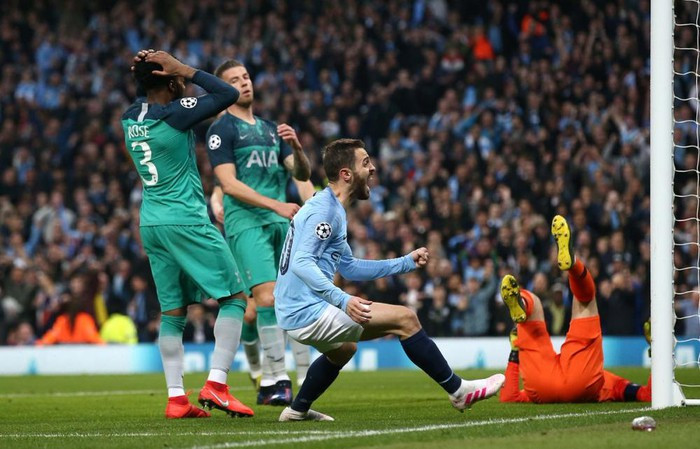 Loai Man City, Tottenham lan dau vao ban ket Cup C1