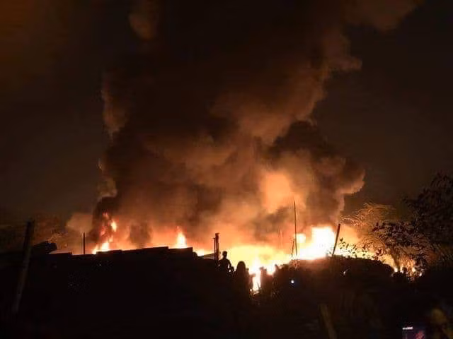 Hien truong vu chay lam 8 nguoi chet va mat tich o Ha Noi