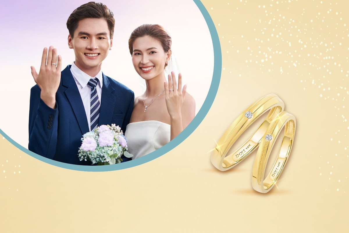 Xu hướng nhẫn cưới kim cương lên ngôi Xu huong nhan cuoi kim cuong len ngoi