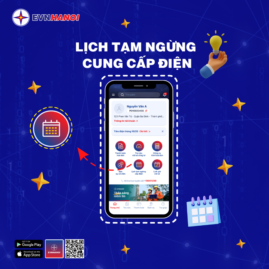 Tổng Công ty Điện lực TP Hà Nội ra mắt ứng dụng di động App EVNHANOI Tong Cong ty Dien luc TP Ha Noi ra mat ung dung di dong App EVNHANOI