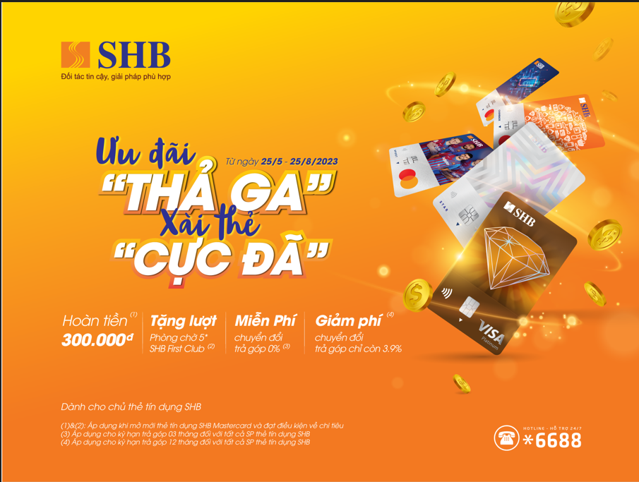 Nhieu uu dai cho khach hang ca nhan khi mo the tin dung quoc te SHB