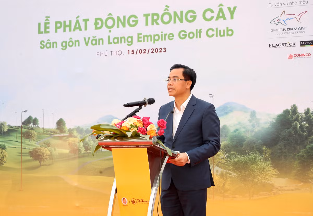 Phát động trồng cây phủ xanh 16 ha dự án sân golf tại tỉnh Phú Thọ - Hình 2 Phat dong trong cay phu xanh 16 ha du an san golf tai tinh Phu Tho-Hinh-2