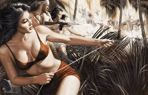 Bong mat canh linh My “song kiem hop bich” cung my nhan (1)