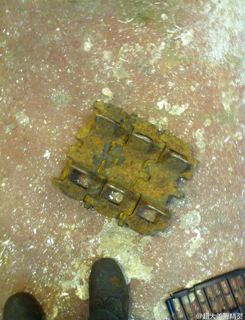 Một mảnh xích xe tăng Pz.38(t). 