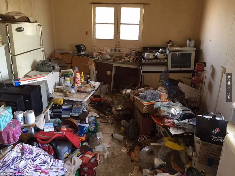 Chuyện là chủ nhân cũ của ngôi nhà là một dị nhân kỳ lạ rất thích sưu tập phế liệu. Trong suốt 40 năm, bà đã nhặt nhạnh và chứa rác thải trong tất cả những căn phòng của mình. Đến khi muốn bán nhà, tất cả những người đến xem nhà đều chạy mất vì cảm thấy không thể thở được khi bước vào ngôi nhà. Nếu mua nhà họ sẽ phải dọn dẹp và xây mới hoàn toàn. (Nguồn Youthwant)