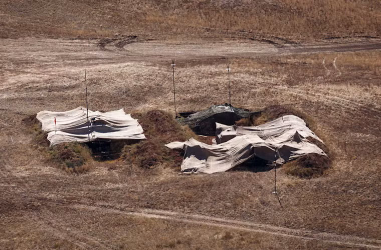 Trung tâm chỉ huy liên lạc khối binh sĩ Quân đội Nga tập trận ngụy trang kĩ càng.