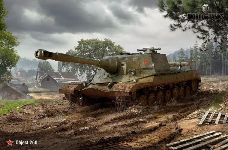Nhằm đối phó với dàn xe tăng hùng mạnh của Mỹ và các nước Tây Âu, đầu những năm 1950, các nhà khoa học quân sự hàng đầu Liên Xô bắt đầu phát triển dòng pháo chống tăng tự hành mới. Việc phát triển pháo chống tăng Object 268 đã được bắt đầu vào mùa hè năm 1952 tại nhà máy Kirov (ở Leningrad) với sự tham gia của phòng thiết kế nhà máy số 172 dưới sự giám sát của kỹ sư Joseph Kotin. Ảnh đồ họa Object 268 do các nhà phát triển game World of Tank.