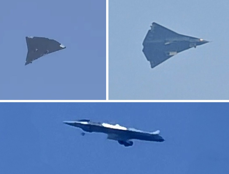 Những bức ảnh do báo chí Trung Quốc đăng tải vào ngày 26/12/2024 cho thấy chiếc chiến đấu cơ này được tiêm kích thế hệ thứ năm J-20 bay kèm trong lần cất cánh đầu tiên.