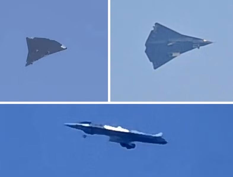 Những bức ảnh do báo chí Trung Quốc đăng tải vào ngày 26/12/2024 cho thấy chiếc chiến đấu cơ này được tiêm kích thế hệ thứ năm J-20 bay kèm trong lần cất cánh đầu tiên.