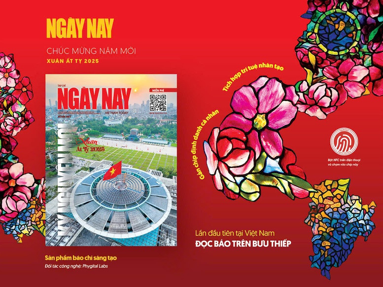 Doc bao Tet tren buu thiep dinh danh, tich hop tri tue nhan tao