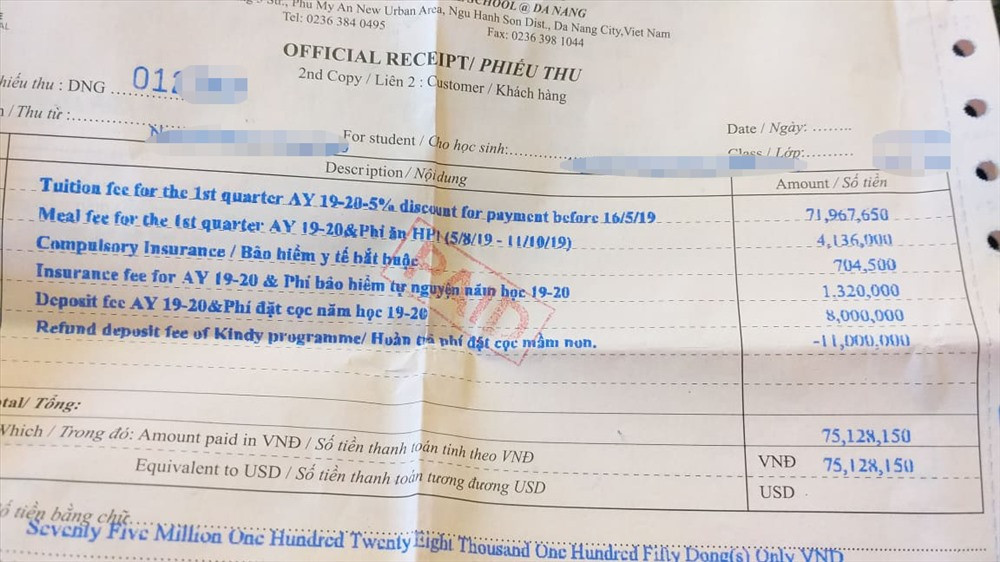 Truong Quoc te Singapore Da Nang bi to lam thu phi dat coc hang tram hoc sinh-Hinh-2