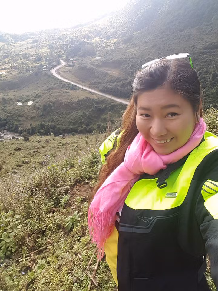 Không chỉ là người giàu tình cảm, Hang Thai còn là một cô gái ham "xê dịch".