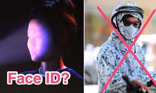 Chiếc iPhone X vừa ra mắt thu hút sự chú ý của dư luận về những khác biệt trong thiết kế. Lần này, Apple khiến các iFan bất ngờ vì chiếc smartphone mới được trang bị cảm biến nhận diện khuôn mặt Face ID. Ngay lập tức dân mạng đã chế loạt ảnh hài cho rằng iPhone X sẽ "bó tay" trước người dùng Việt, đặc biệt là các chị em với trang phục ngụy trang ra phố kín mít như ninja.