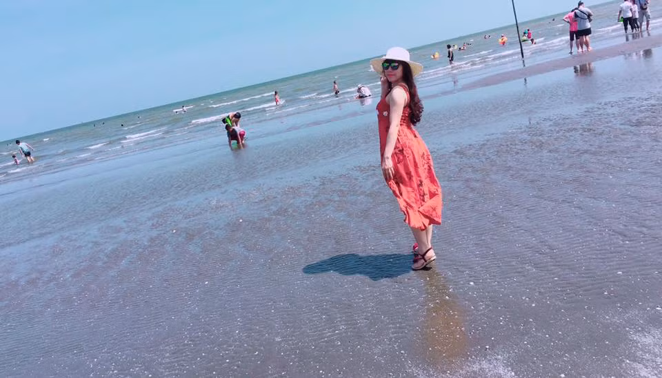 Ảnh chụp trong một lần Hồng Nguyễn đi Cần Giờ.