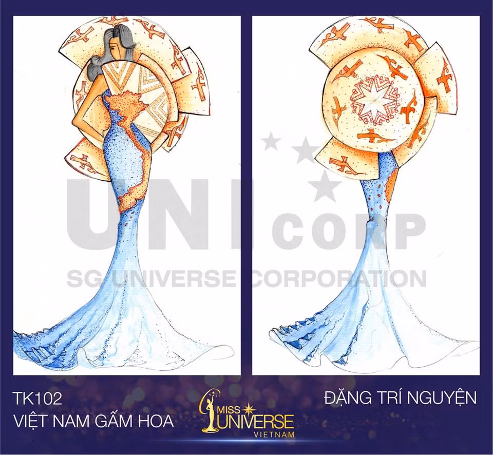 Gần 2.000 lượt yêu thích cho tác phẩm Việt Nam gấm hoa.