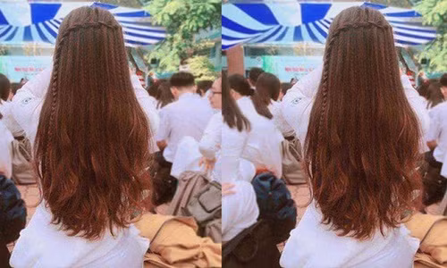 Bức hình chụp nữ sinh Sài Gòn với mái tóc dài bồng bềnh, thướt tha trong bộ trang phục áo dài trắng, kèm chú thích "Anh có thích con gái tóc dài không?" đã khiến dân mạng "đứng ngồi không yên" với hơn 6.000 lượt yêu thích trên trang cá nhân và 12.000 lượt like trên fanpage nổi tiếng. "Nhìn sau lưng đã thấy yêu", "tóc đẹp quá", "chắc hẳn là một hot girl rồi"... là "mưa" bình luận liên quan đến bức ảnh. Ảnh: FBNV.