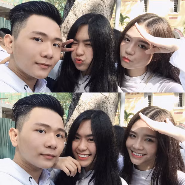 Giây phút nhí nhảnh bên bè bạn của hai cô nàng thật đáng yêu.