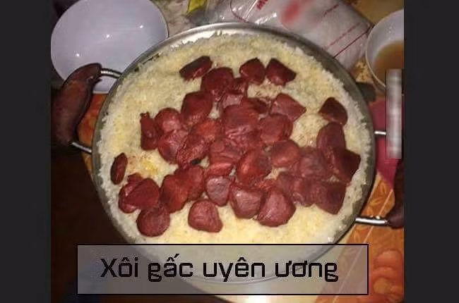 Xôi một nơi - gấc một nơi.