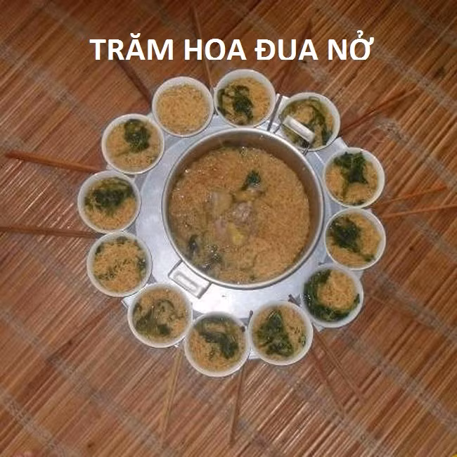 Cách bài trí món mì tôm đầy sáng tạo.