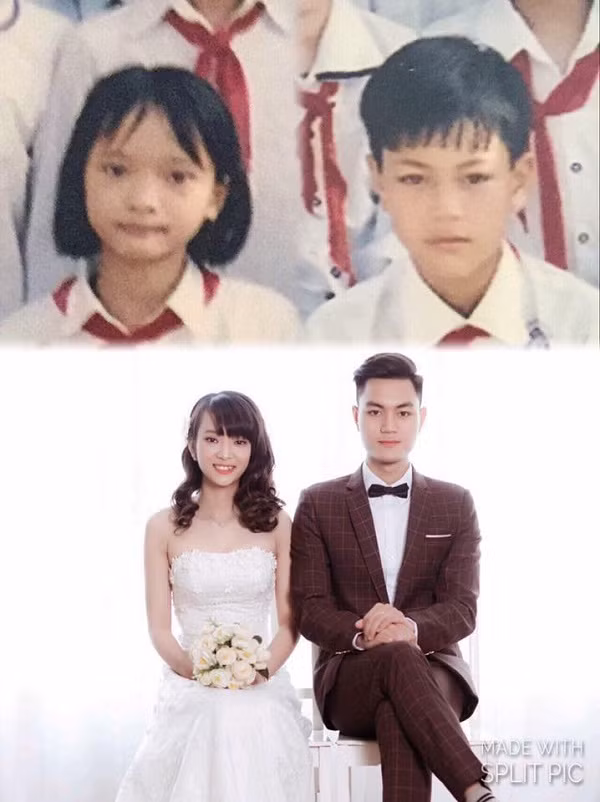 "Cảm" nhau từ lớp 3, 15 năm gặp lại đã về chung một nhà.