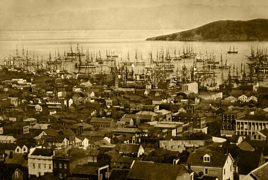 Vịnh San Francisco khoảng năm 1851.