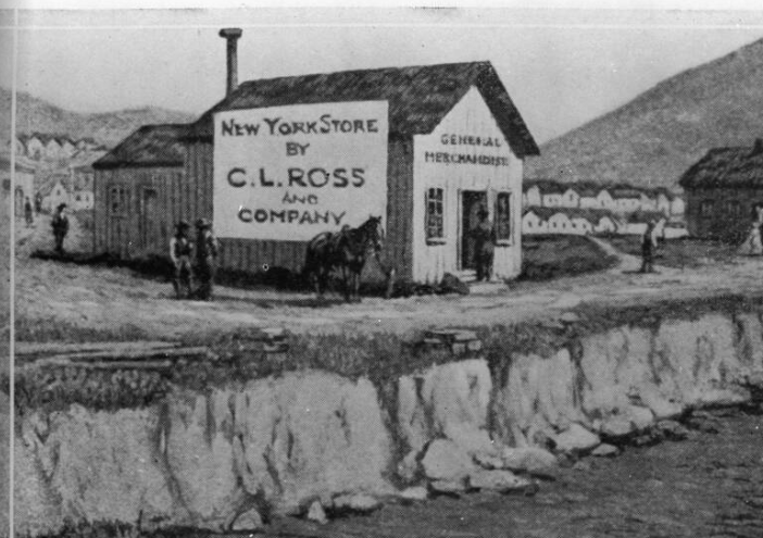 Tòa nhà bưu điện đầu tiên ở San Francisco năm 1848.