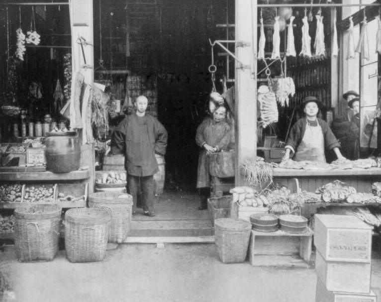 Khu Chinatown ở San Francisco vào những năm 1890.