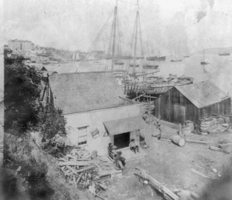 Bãi biển phía Nam San Francisco năm 1866.