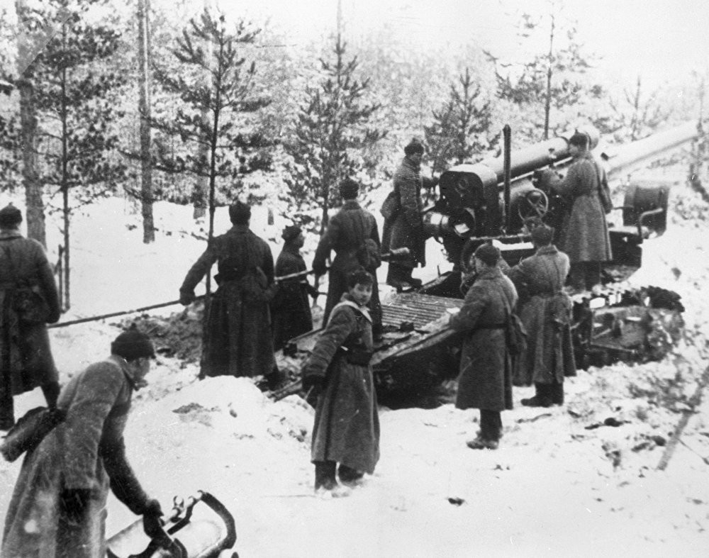 Binh lính Liên Xô trong cuộc chiến tranh Mùa đông. Ảnh: Sputnik.