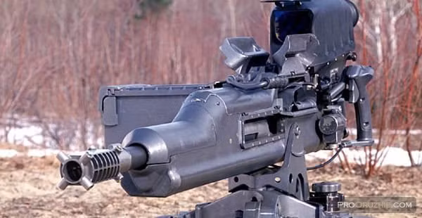 Khẩu súng này sử dụng cỡ đạn 25x59mm và có cơ chế nạp đạn bằng khí nén với thoi nạp đạn xoay. Tốc độ bắn lý thuyết của khẩu súng này vào khoảng 250 viên mỗi phút. Nguồn ảnh: Wiki.