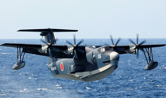 Đây là loại thủy phi cơ hiếm hoi trên thế giới có khả năng cất-hạ cánh trên đường băng ngắn với khả năng cất cánh dưới nước với chỉ 280 mét và hạ cánh với 330 mét. Nguồn ảnh: Tokyonews.