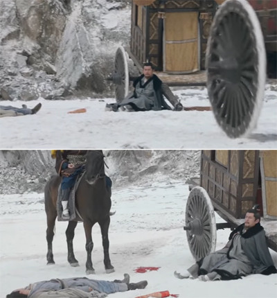 Bố của Lưu Bình bị chặt một cánh tay. Phần tay bị chặt di dời vị trí chỉ trong tích tắc.