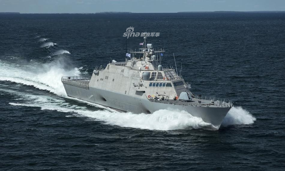 Đây là chiếc tàu thứ năm thuộc lớp Freedom của Hải quân Mỹ. Tổng ộng, Hải quân Mỹ dự định đóng 27 tàu tuần tra bờ biển loại này, hiện tại đang có 3 chiếc nước đang được hoàn thiện và 4 chiếc đang trong giai đoạn đóng mới. Nguồn ảnh: Sina.