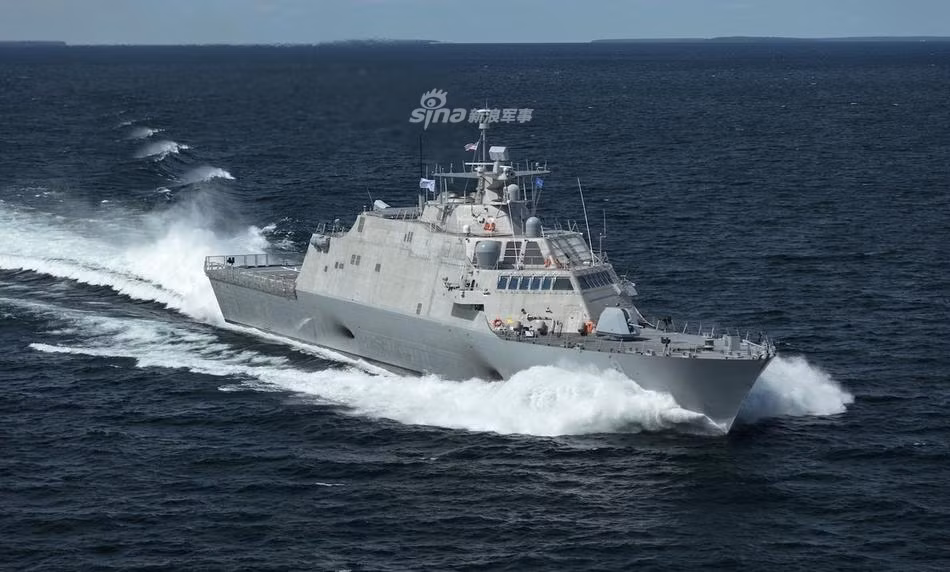 Đây là chiếc tàu thứ năm thuộc lớp Freedom của Hải quân Mỹ. Tổng ộng, Hải quân Mỹ dự định đóng 27 tàu tuần tra bờ biển loại này, hiện tại đang có 3 chiếc nước đang được hoàn thiện và 4 chiếc đang trong giai đoạn đóng mới. Nguồn ảnh: Sina.