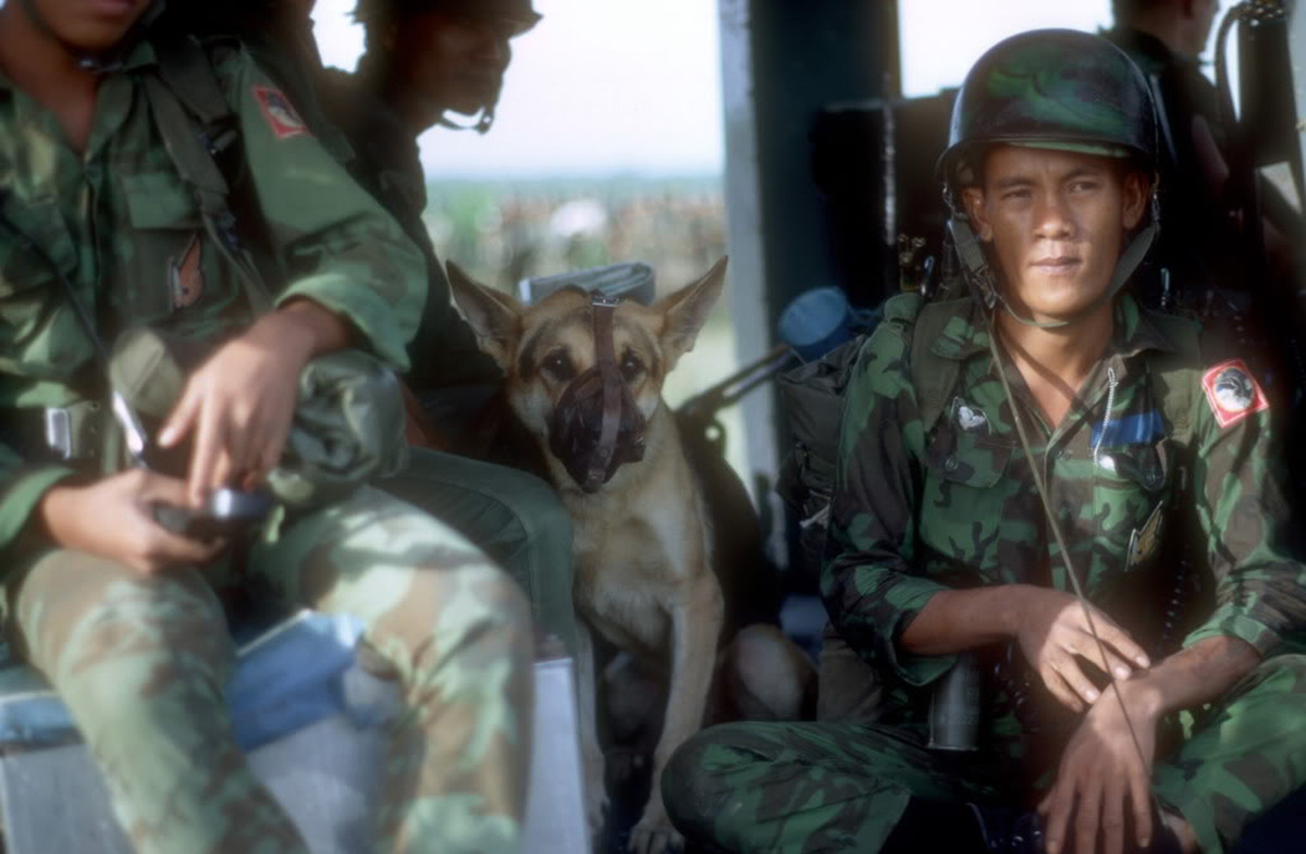 Thông thường, tham gia các cuộc hành quân "tìm-diệt" cùng với Mỹ đều là các lực lượng lính Dù đặc biệt tinh nhuệ của quân đội ngụy Sài Gòn, tuy nhiên lực lượng này cũng rất vât vả khi đối đầu với những lực lượng bộ đội chủ lực của ta. Nguồn ảnh: Flickr.