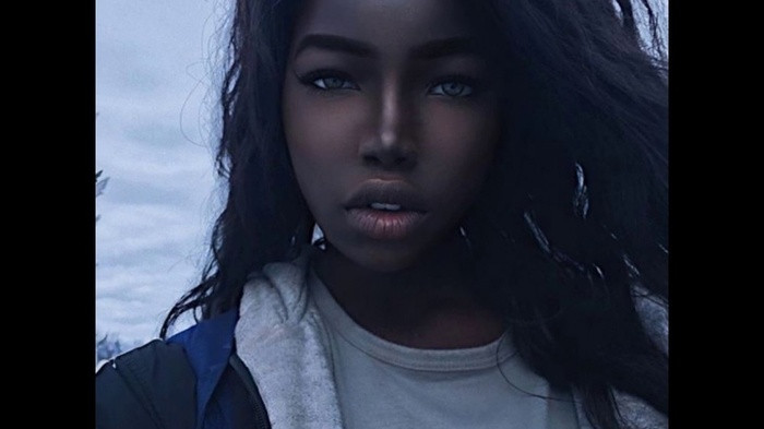 Cô gái này được biết đến với cái tên Black Hannah Montan.