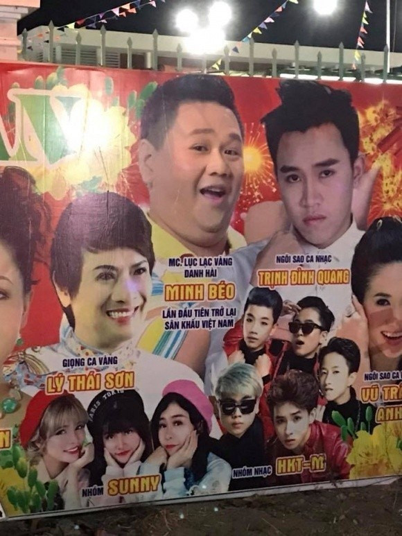 Minh Béo lần đầu tiên phải diễn ở hội chợ tỉnh lẻ.