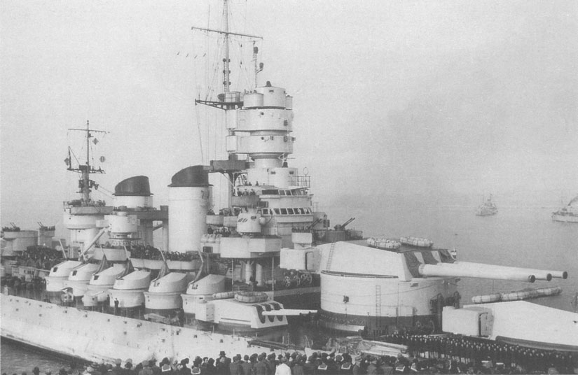 Hải pháo 6 inch/55 được đặt hai bên sườn tàu thiết giáp hạm lớp Littorio của Italia. Nguồn ảnh: Ipfs.