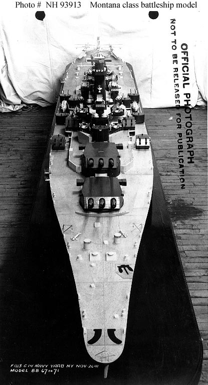 Siêu thiết giáp hạm Montana có tầm hoạt động tối đa khoảng 28.000 km ở vận tốc khoảng 15 hải lý trên giờ, tương đương với 28 km/h. Nguồn ảnh: limey.net