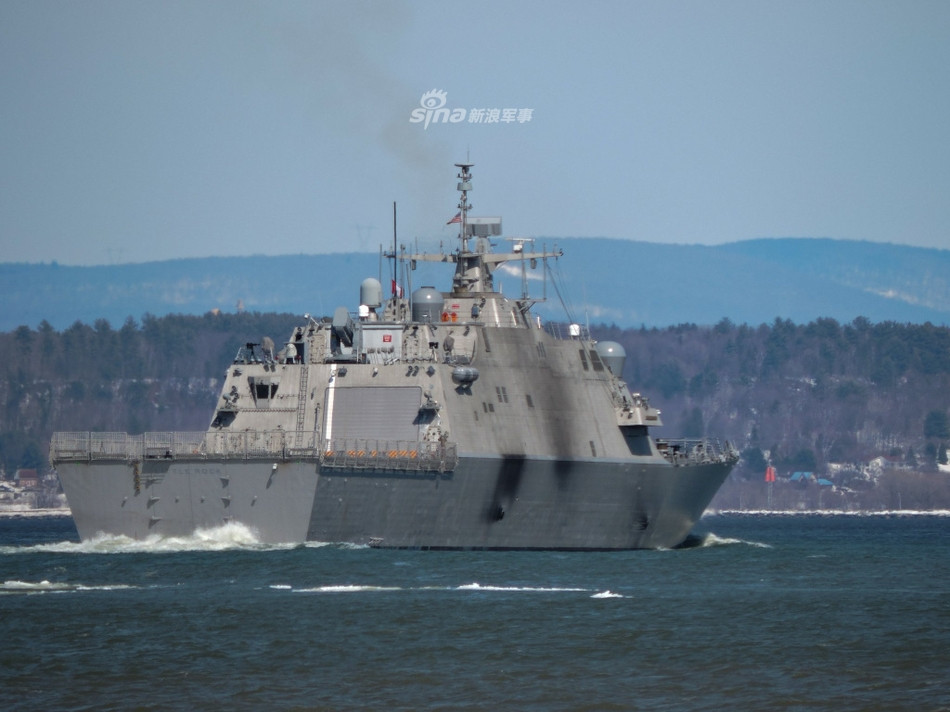 Hình ảnh tàu USS Litte Rock đang chuẩn bị ra khỏi địa phận Canada. Nguồn ảnh: Sina.