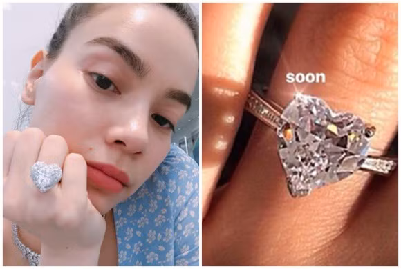 Nhẫn của Hồ Ngọc Hà bị cư dân mạng nói giống đồ mua ngoài chợ chứ không phải kim cương.